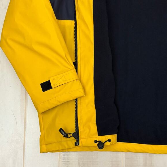 Inland Waters Outfitters Yellow Hooded Jacket XL Cape May Lewes Ferry Nautical - Picture 7 of 12